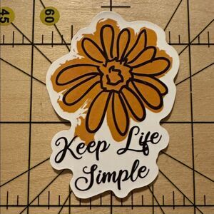 NEW Flower Daisy Aesthetic Waterproof Vinyl Sticker